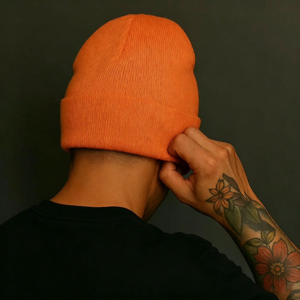 Satin-Lined Knitted Beanie Hats