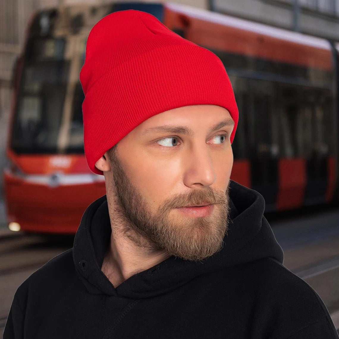 Satin-Lined Knitted Beanie Hats