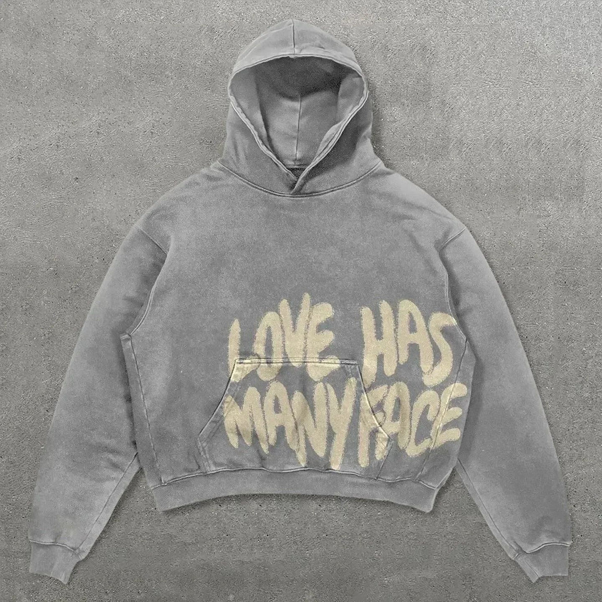 Anime Print Hooded Sweatshirt