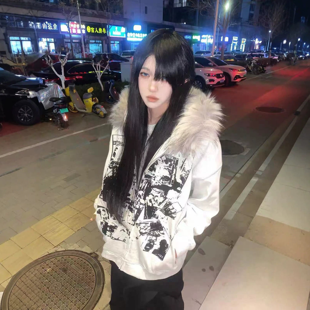 Vintage zip up hoodie