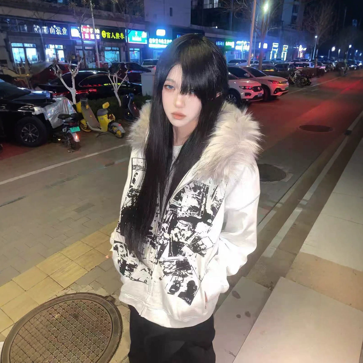 Vintage zip up hoodie