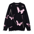 Patchwork butterfly sweater