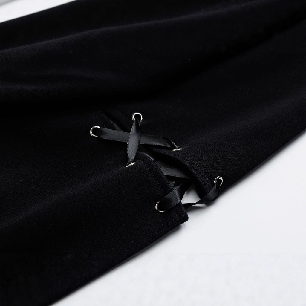 Women Y2K Pin Graffiti Rabbit Ears Hooded Sweatshirt Autumn Streetwear
