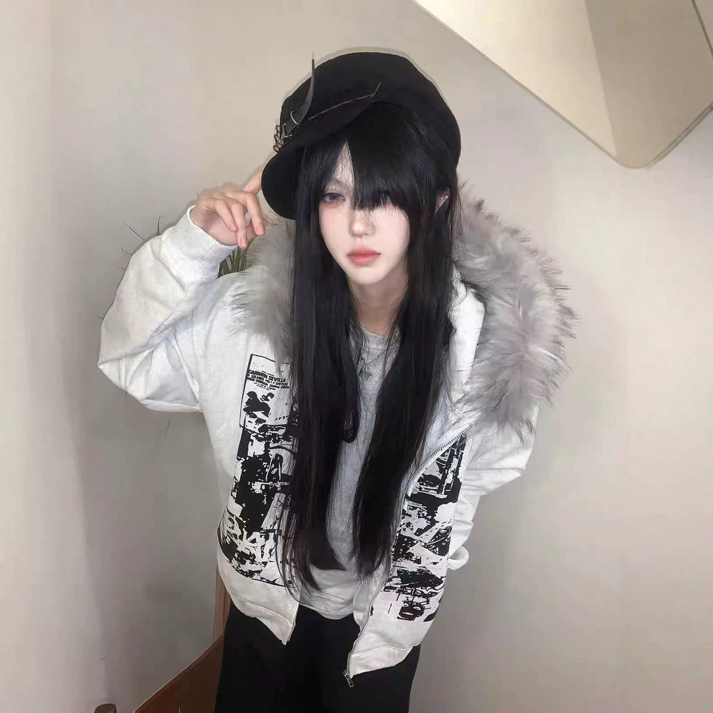 Vintage zip up hoodie